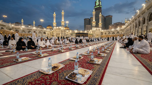 صورة توضيحية لخدمة تجهيز وتوزيع وجبات الإفطار